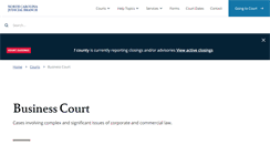 Desktop Screenshot of ncbusinesscourt.net