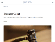 Tablet Screenshot of ncbusinesscourt.net